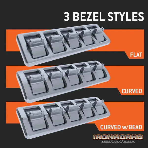 GT40 Style Switch Set with Billet Aluminum Switch Panel