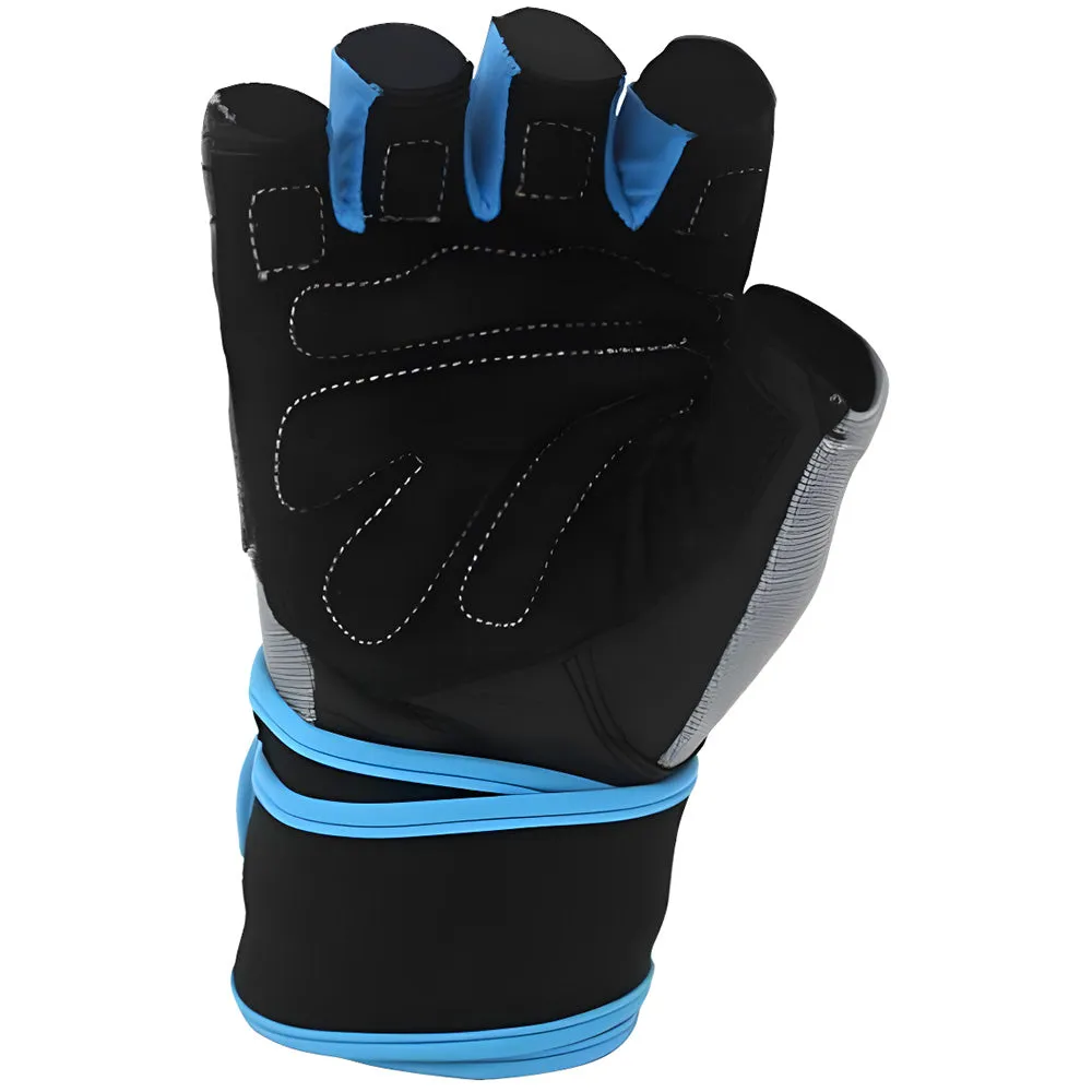 Guantes de Gimnasio Azul y Gris