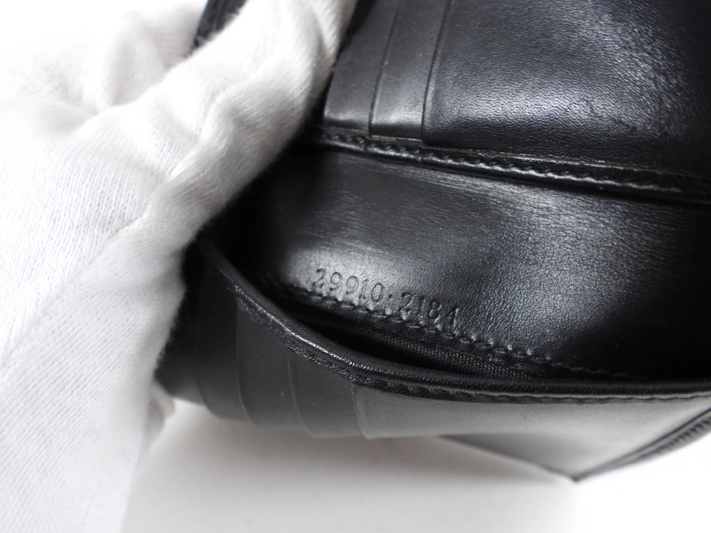 Gucci Denim Bifold Wallet with Web Stripe Detail