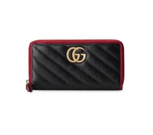 GUCCI GG Marmont Zip Around Wallet