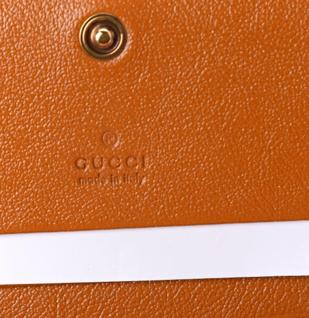 Gucci Interlocking GG Vaccha Brown Mini Wallet
