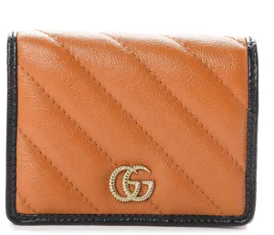Gucci Interlocking GG Vaccha Brown Mini Wallet