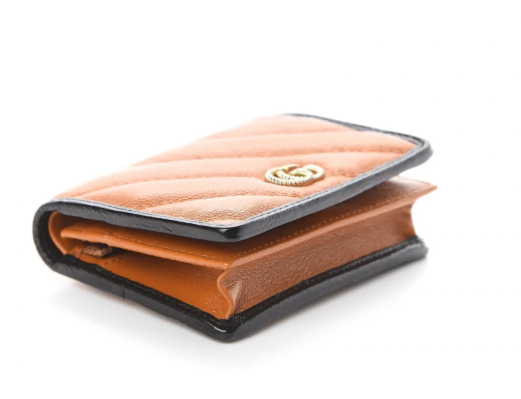 Gucci Interlocking GG Vaccha Brown Mini Wallet