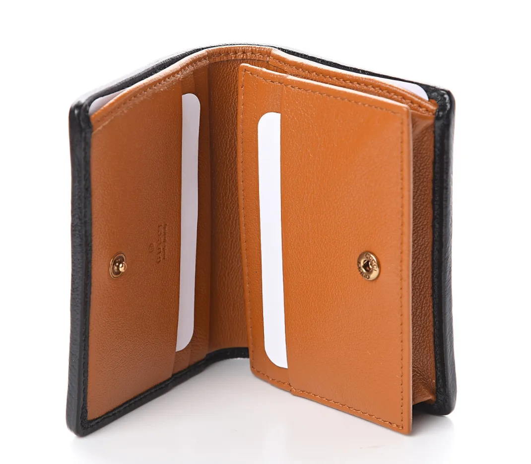Gucci Interlocking GG Vaccha Brown Mini Wallet