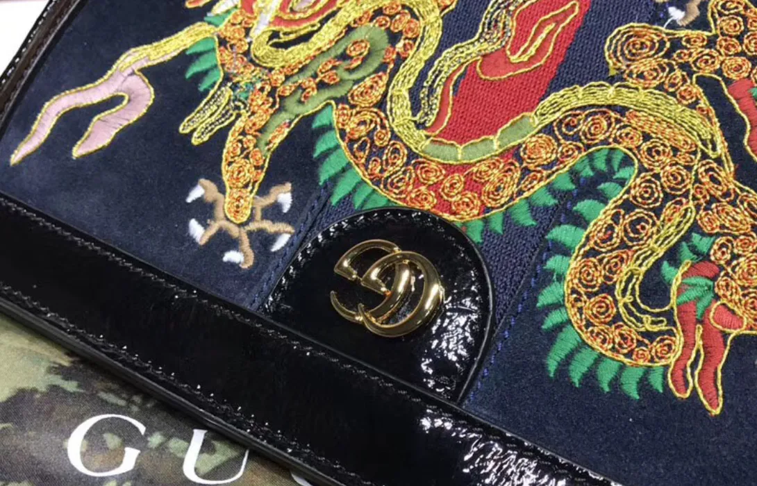 Gucci Ophidia Embroidered Medium Shoulder Bag