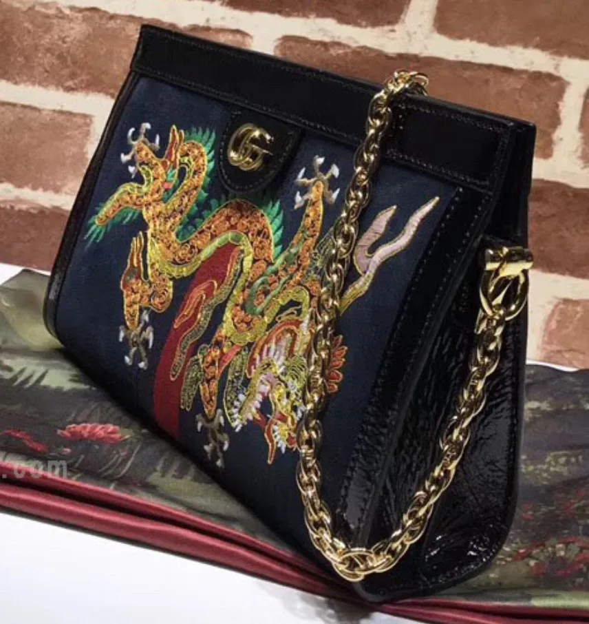 Gucci Ophidia Embroidered Medium Shoulder Bag