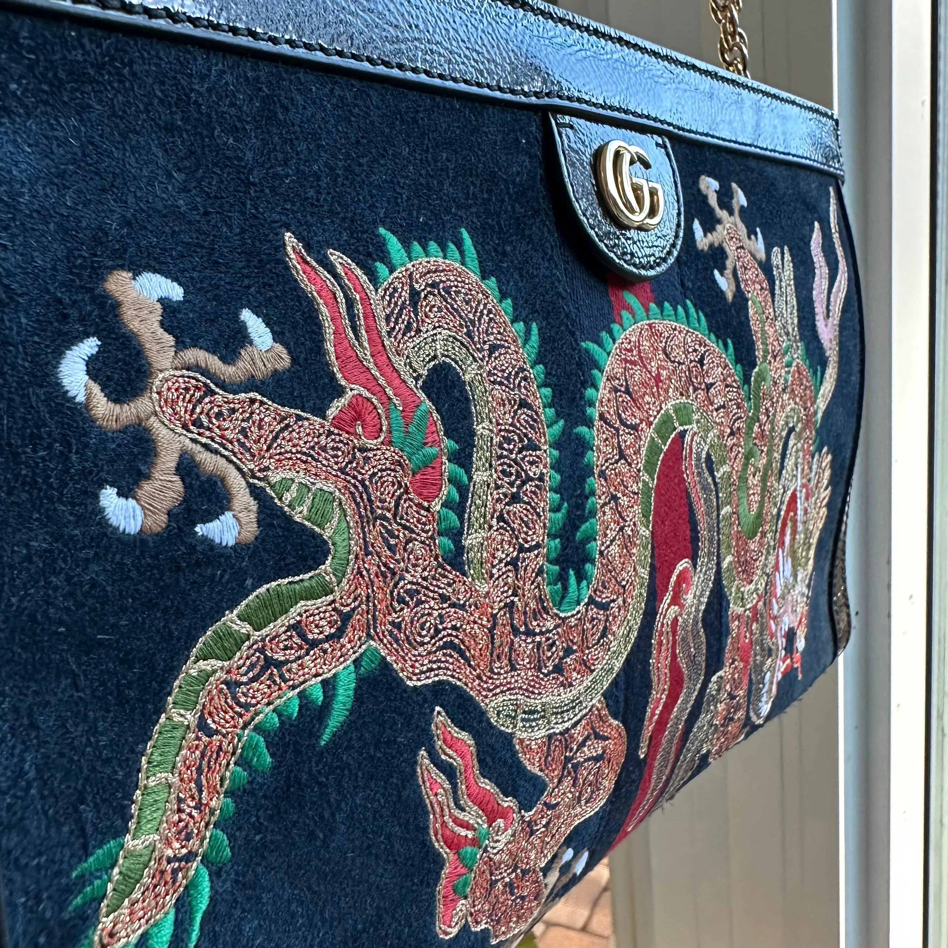 Gucci Ophidia Embroidered Medium Shoulder Bag