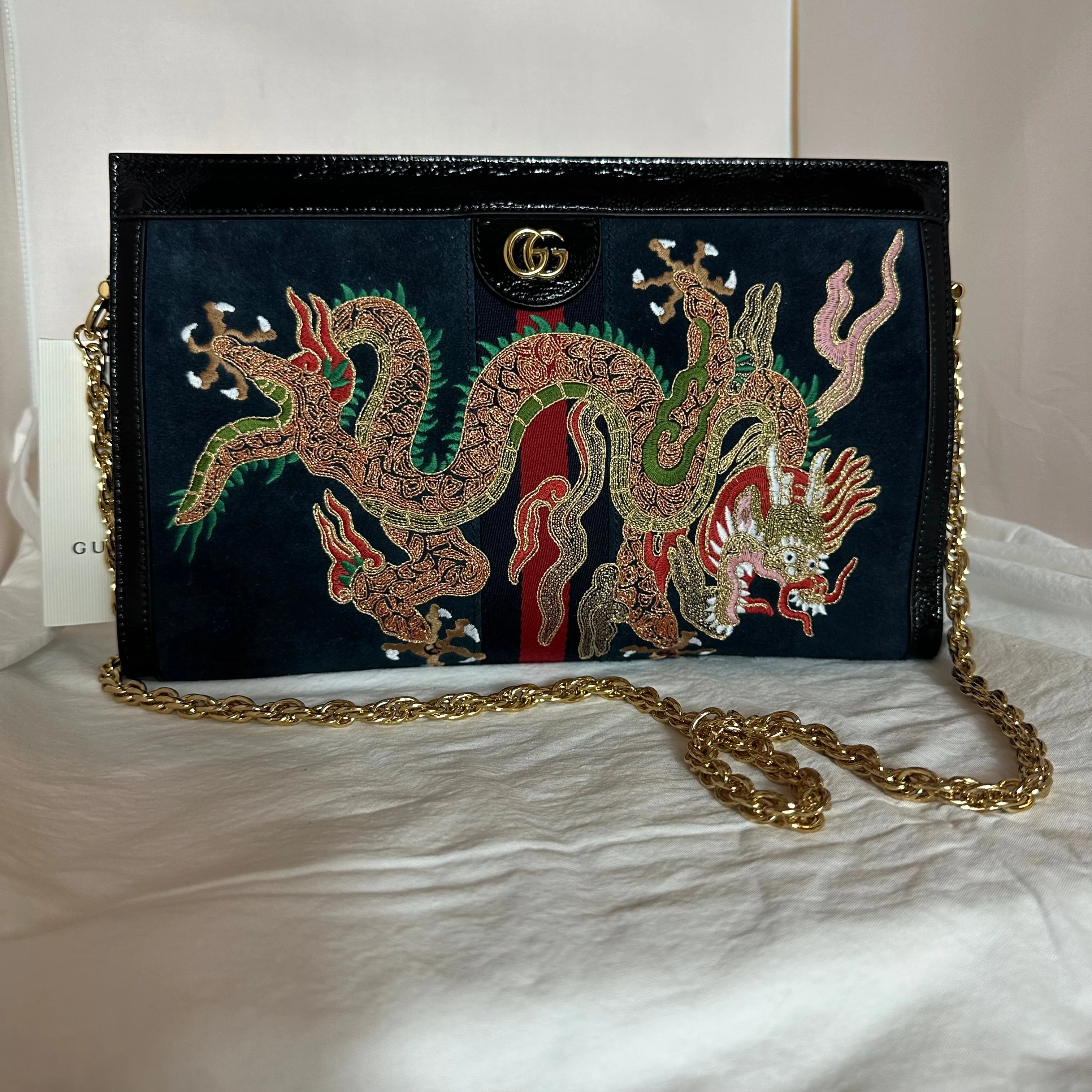Gucci Ophidia Embroidered Medium Shoulder Bag