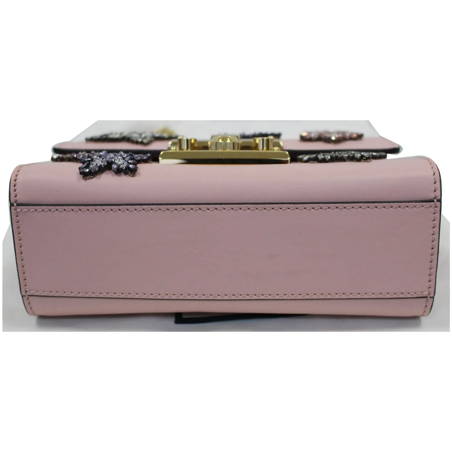 GUCCI Padlock Star Small Embroidered Shoulder Bag Pink 432182 - 25% OFF