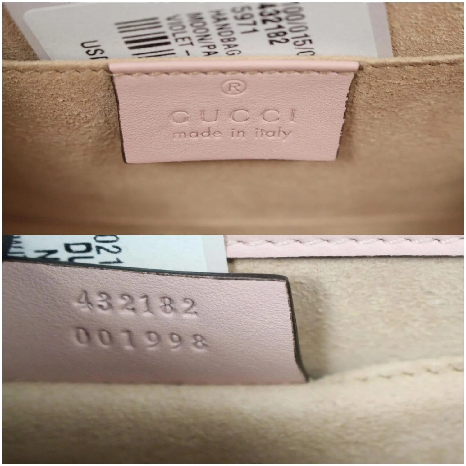 GUCCI Padlock Star Small Embroidered Shoulder Bag Pink 432182 - 25% OFF