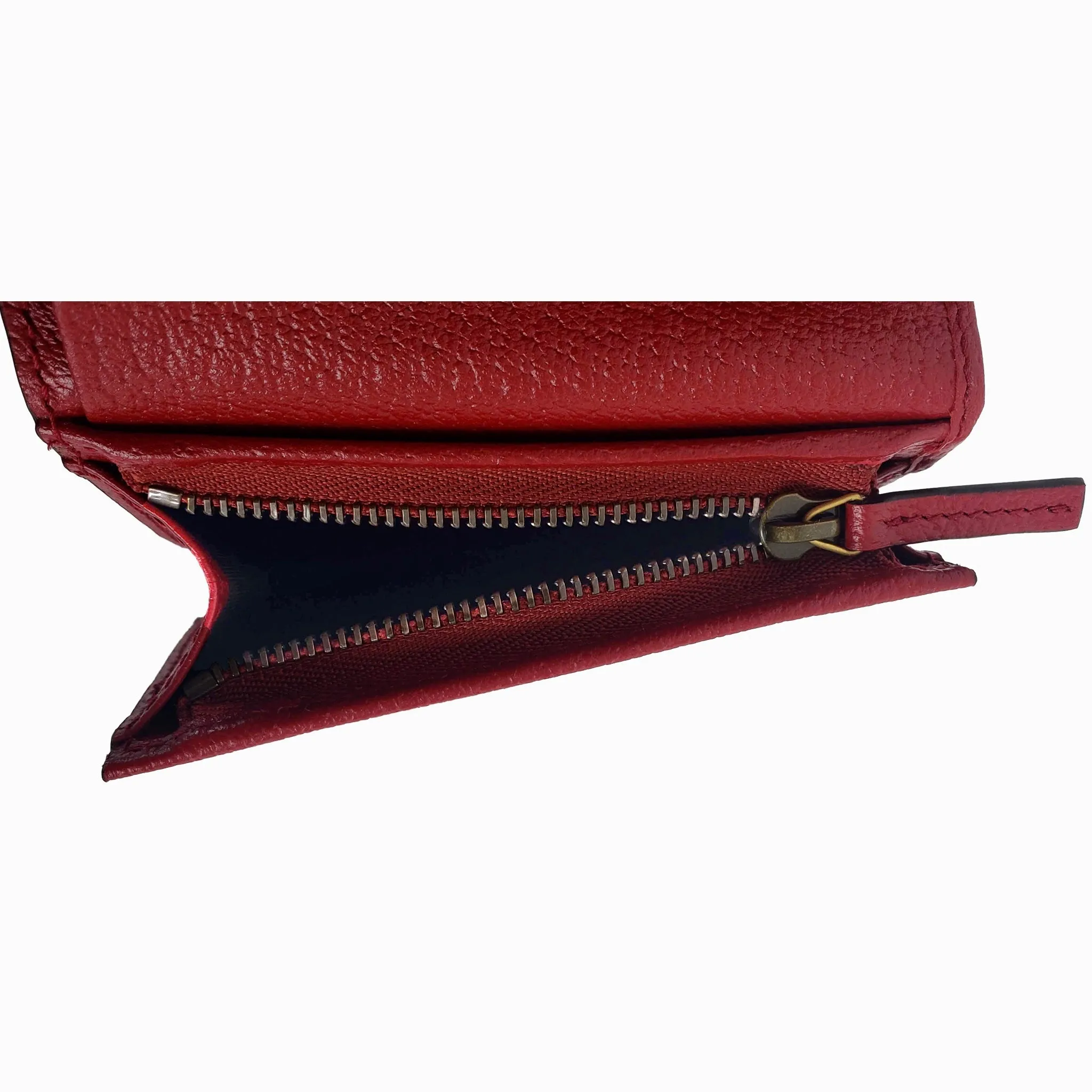 Gucci Queen Margaret GG Canvas Mini Wallet in Red