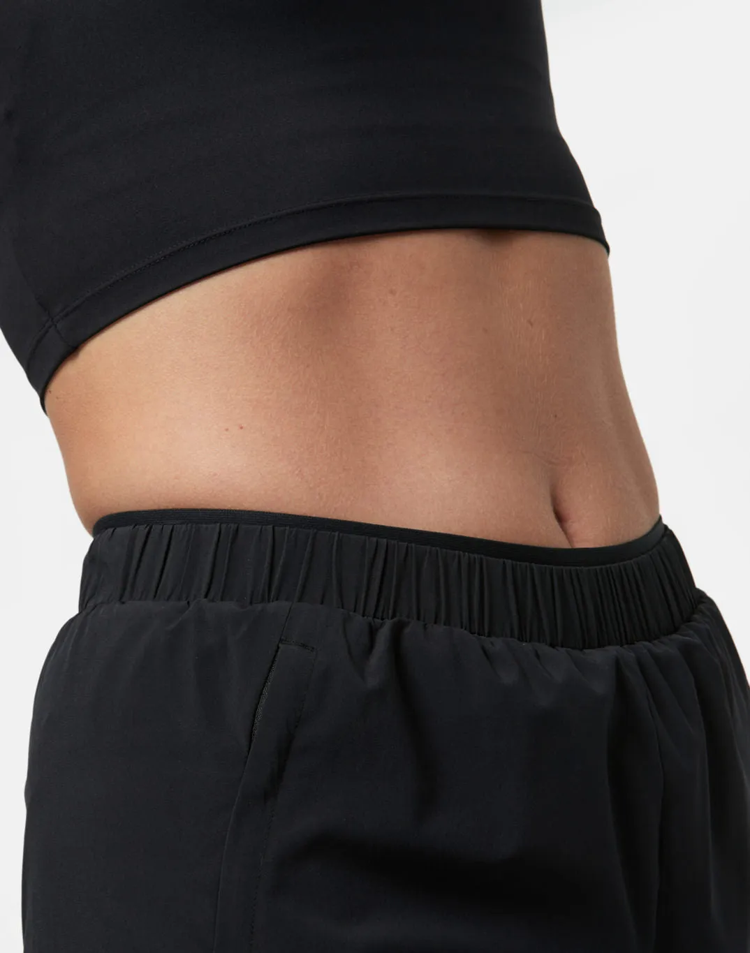 Gym Coffee Workout Shorts (Womens) - Black