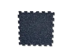 GYM FLOORING TILE 6MM X 23" X 23" / WHITE SPECKLE