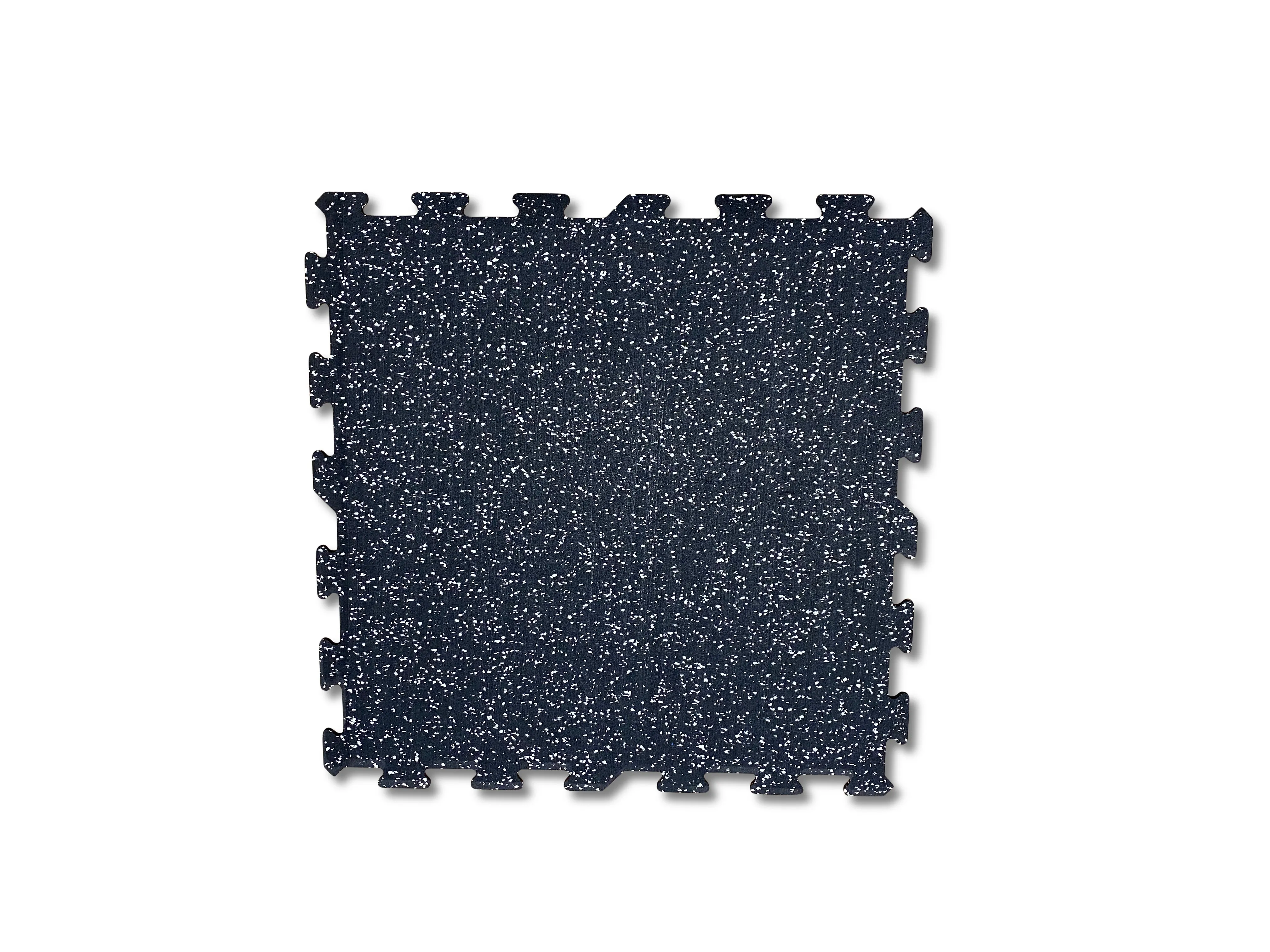 GYM FLOORING TILE 6MM X 23" X 23" / WHITE SPECKLE