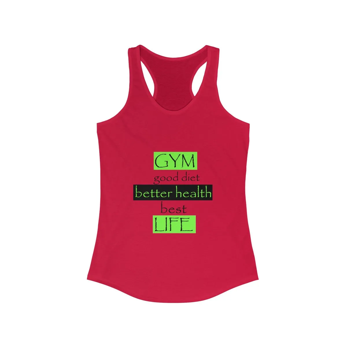 GYM...LIFE  Racerback