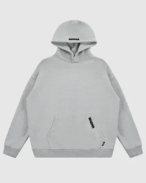 HALO HOOD SWEAT - GREY MARLE