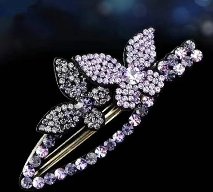 HAPPY00000 33 SC - B   Butterfly Hairpin Side Clip 7.4 X 3.4 cm