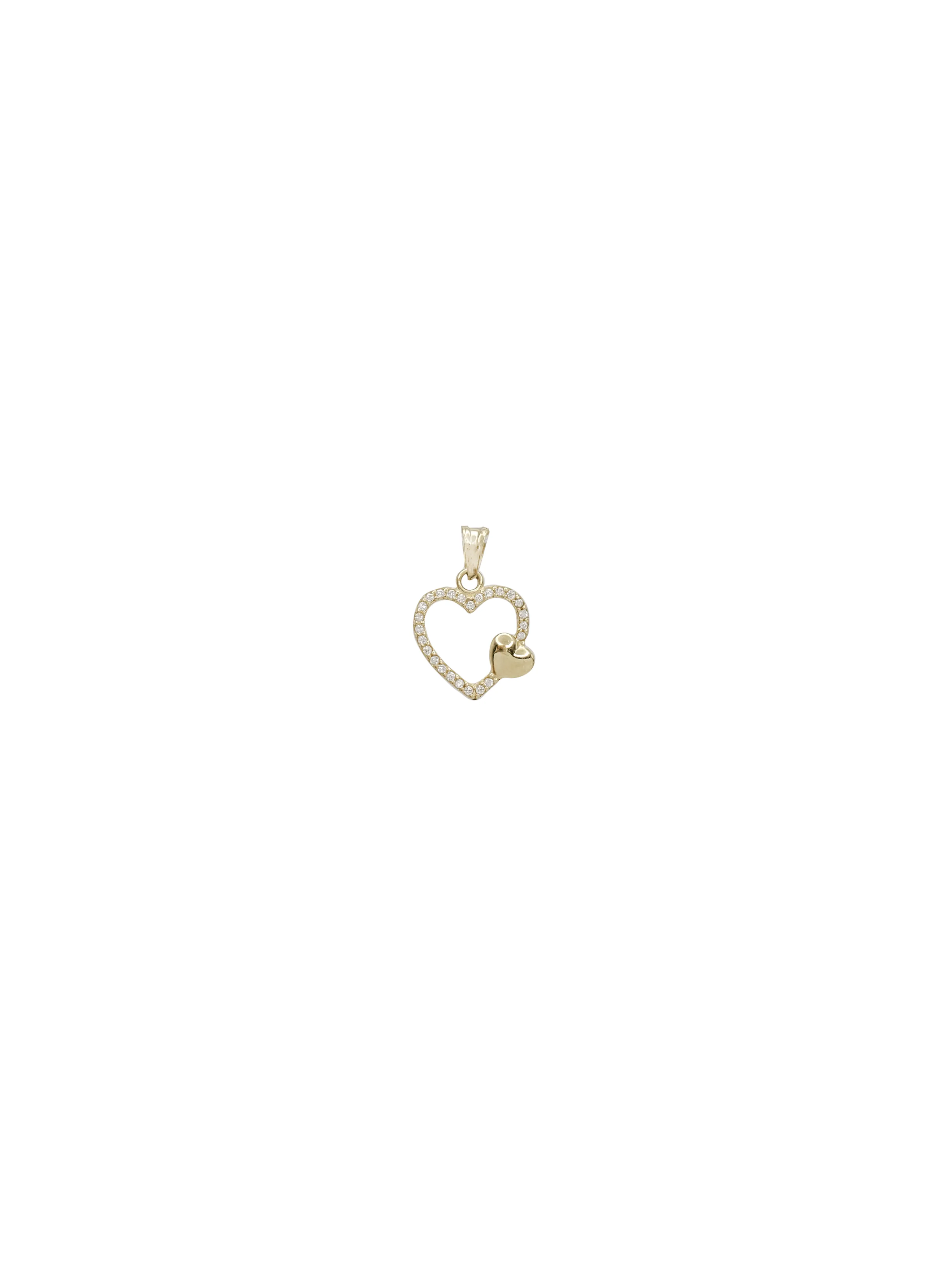 Heart Outline Pendant (14K)