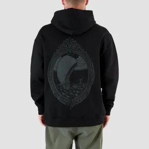 Heathen White Whale Relax Fit Pullover Hoodie Black/Metal