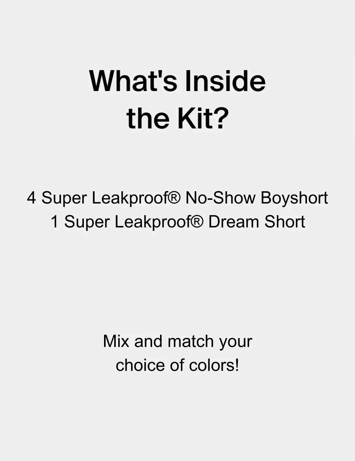Heavy Period Kit - Boyshort