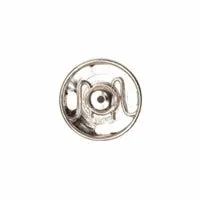 Hemline Snap Fasteners: Sew-on: Nickel: 7mm: Pack of 12 *