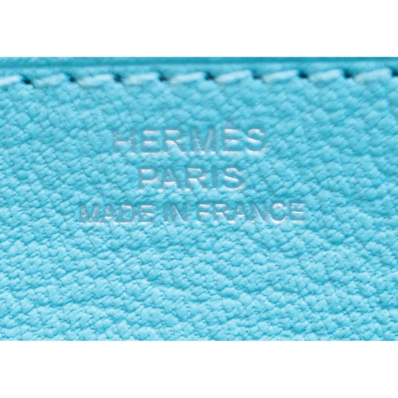 Hermes Limited Edition Blue Atoll Ghillies Swift Kelly Wallet Clutch Bag Rare