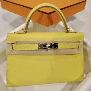 Hermès Kelly 20 Lime Sellier Epsom Palladium Hardware PHW