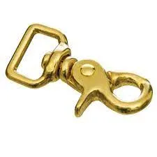 HG515312 Snap Trigger Sq. Eye 5/8" x 2.5"Length-Brass