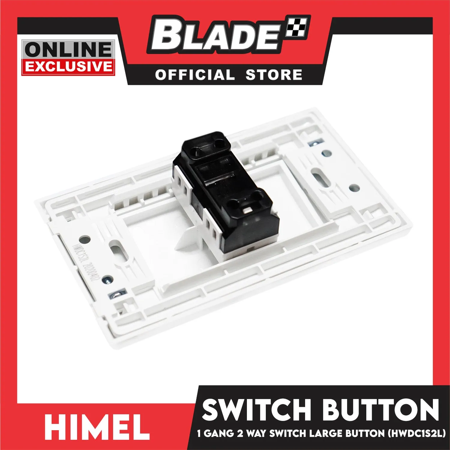 Himel 1 Gang 2 Way Switch Large Button HWDC1S2L