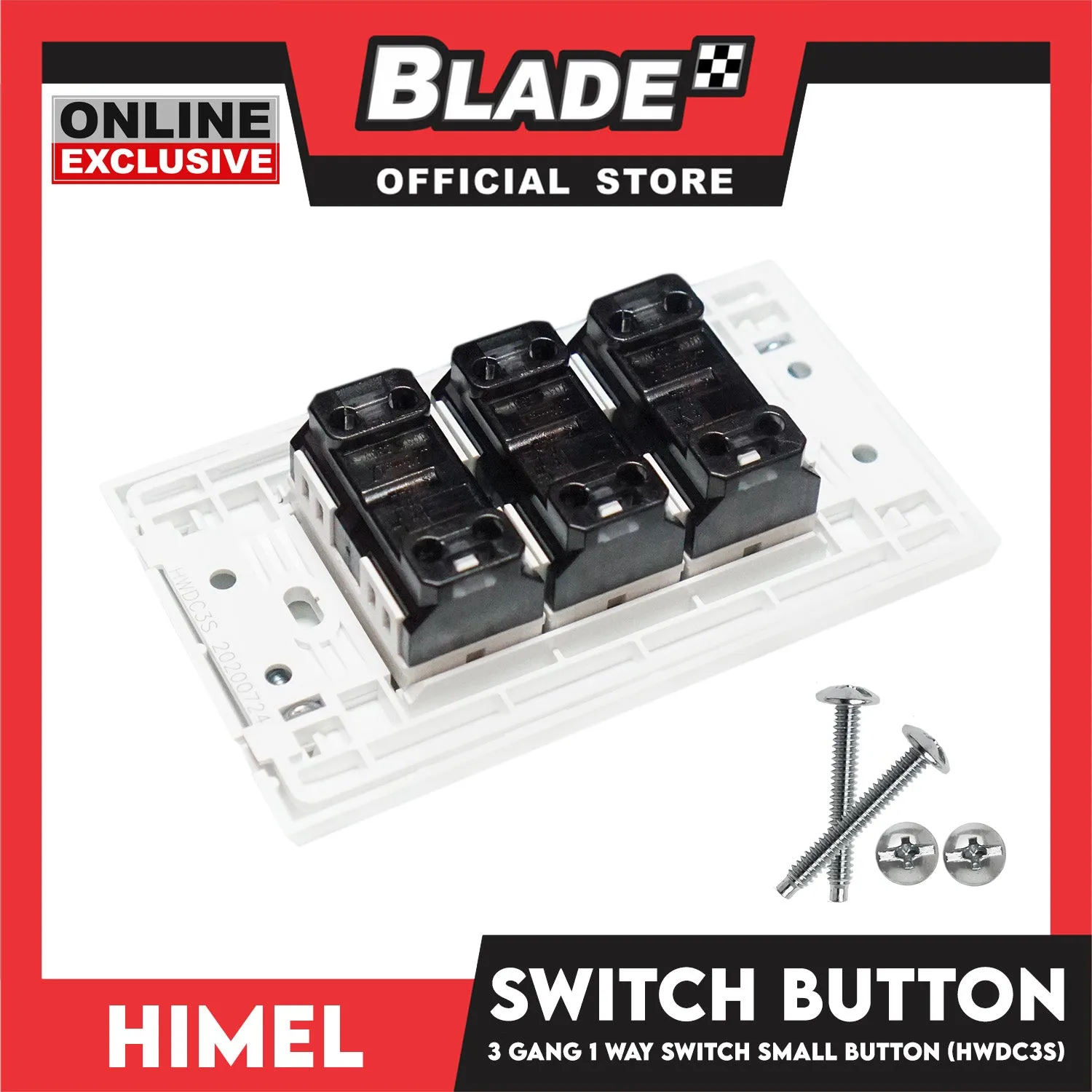 Himel 3 Gang 1 Way Switch HWDC3S