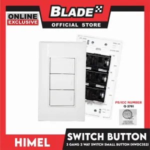 Himel 3 Gang 1 Way Switch HWDC3S