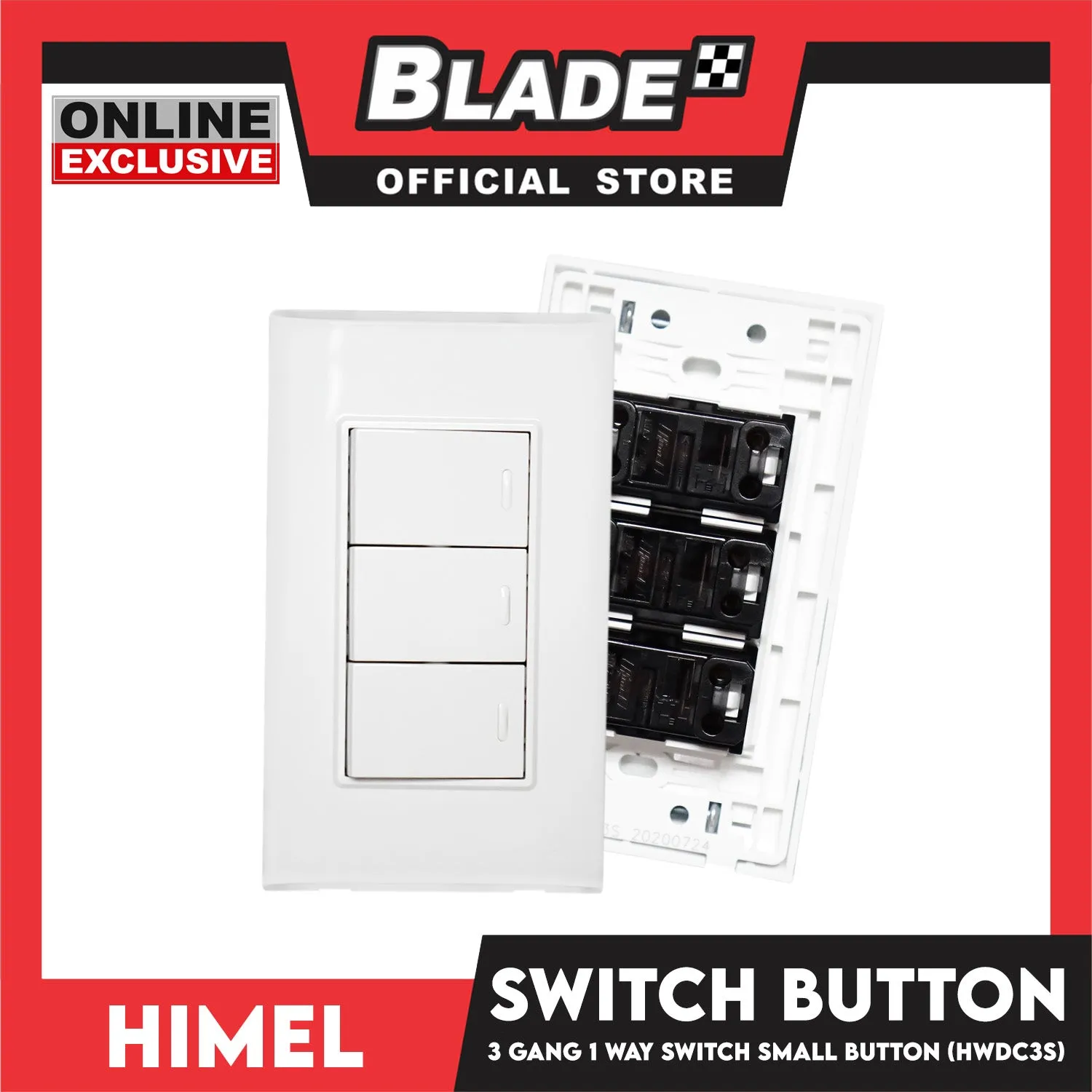 Himel 3 Gang 1 Way Switch HWDC3S