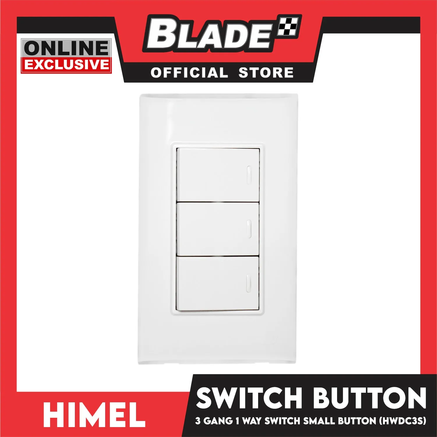 Himel 3 Gang 1 Way Switch HWDC3S