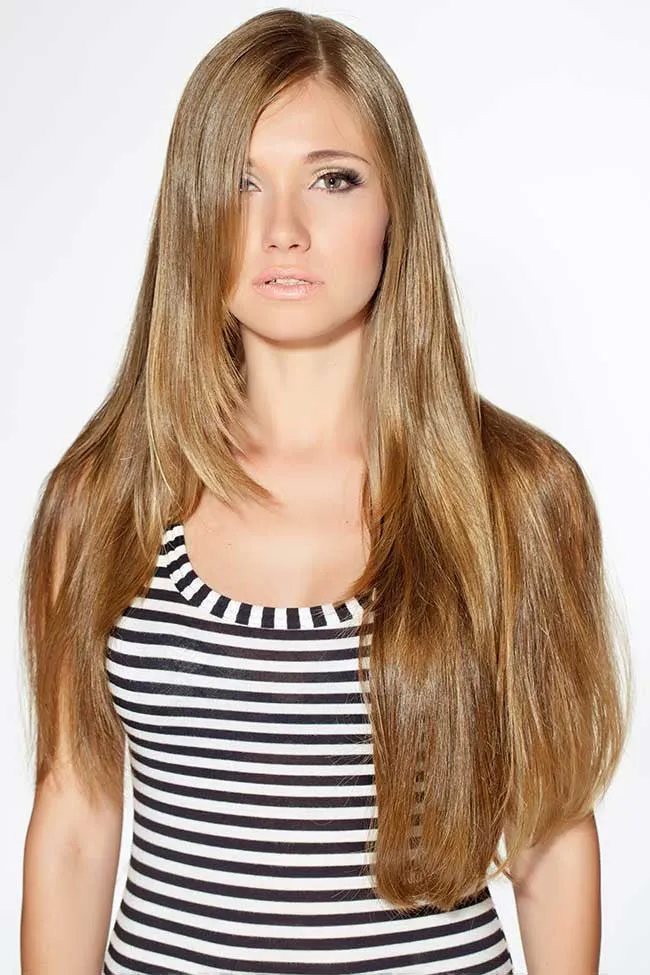 Honey Blonde 8 Piece Clip Ins - Straight Hair