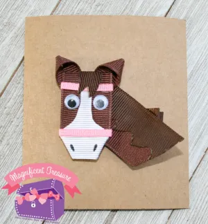 Horse Ribbon Sculpture