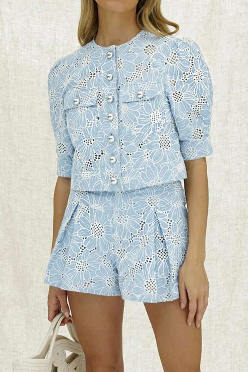 HUR1366 Sunlit Blossom Two-Piece Set