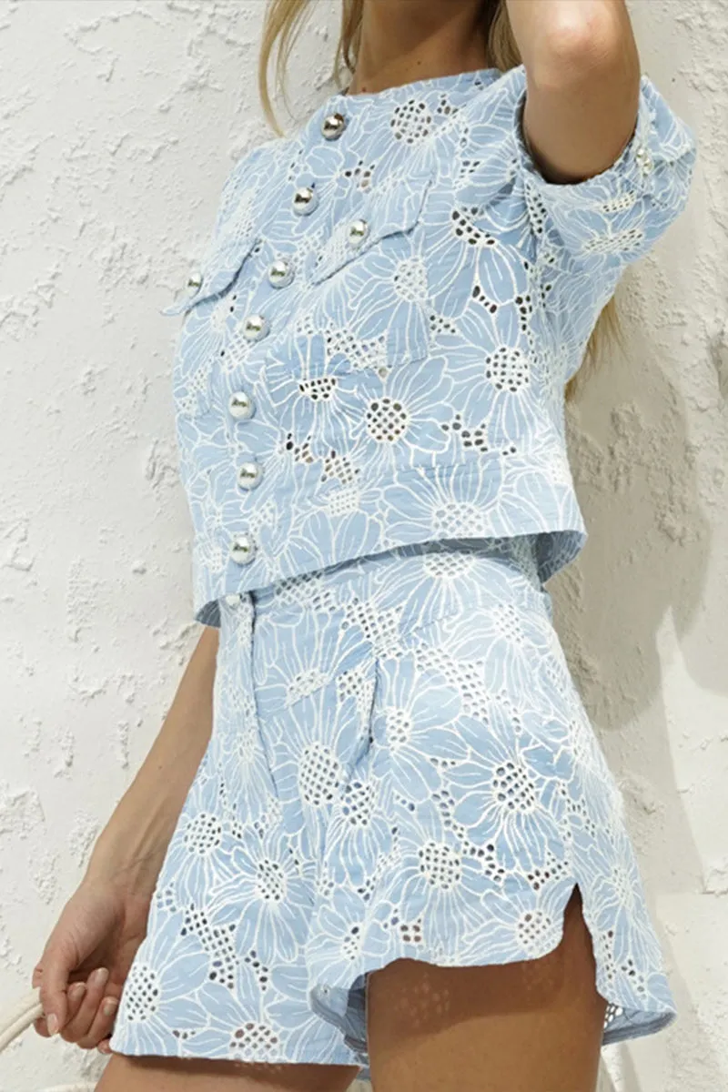 HUR1366 Sunlit Blossom Two-Piece Set