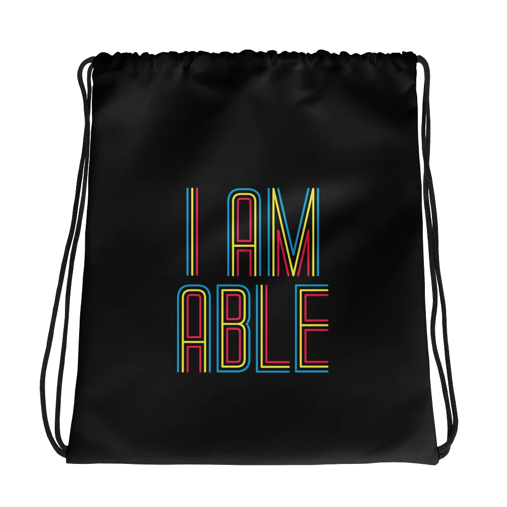 I am Able (Drawstring Bag)