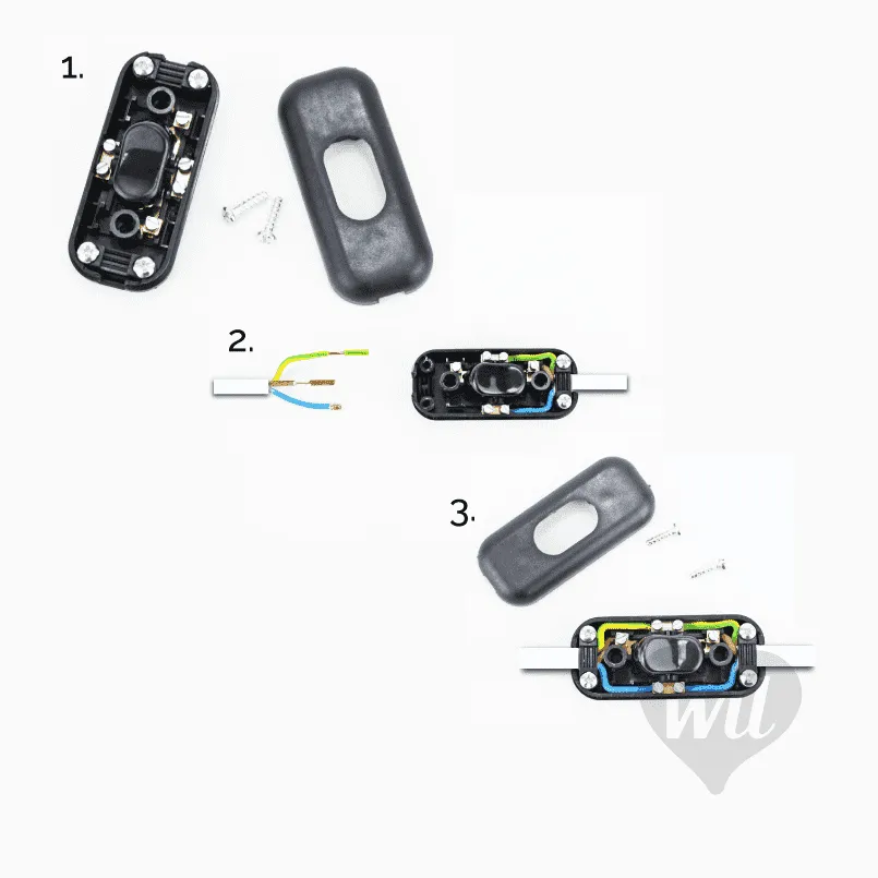 In-Line Rocker Switch Black