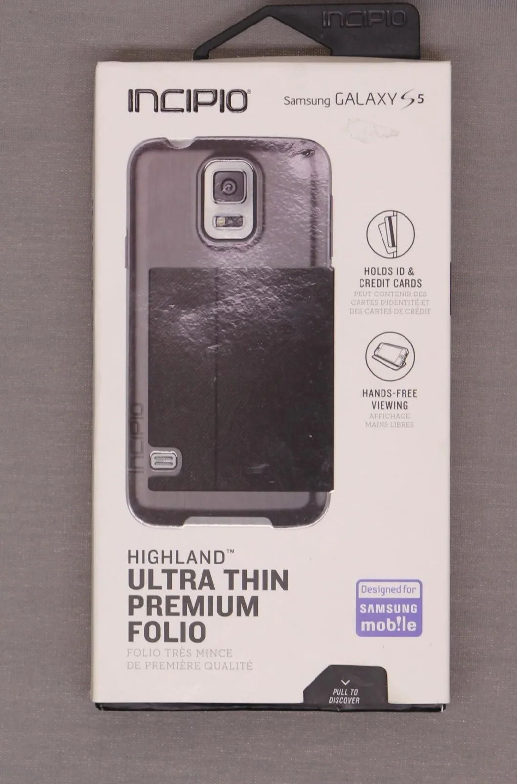 Incipio New Highland Black/Grey Case For Samsung Galaxy S5