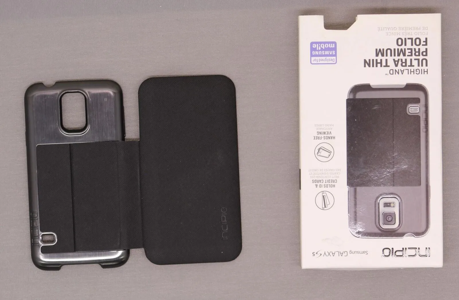 Incipio New Highland Black/Grey Case For Samsung Galaxy S5