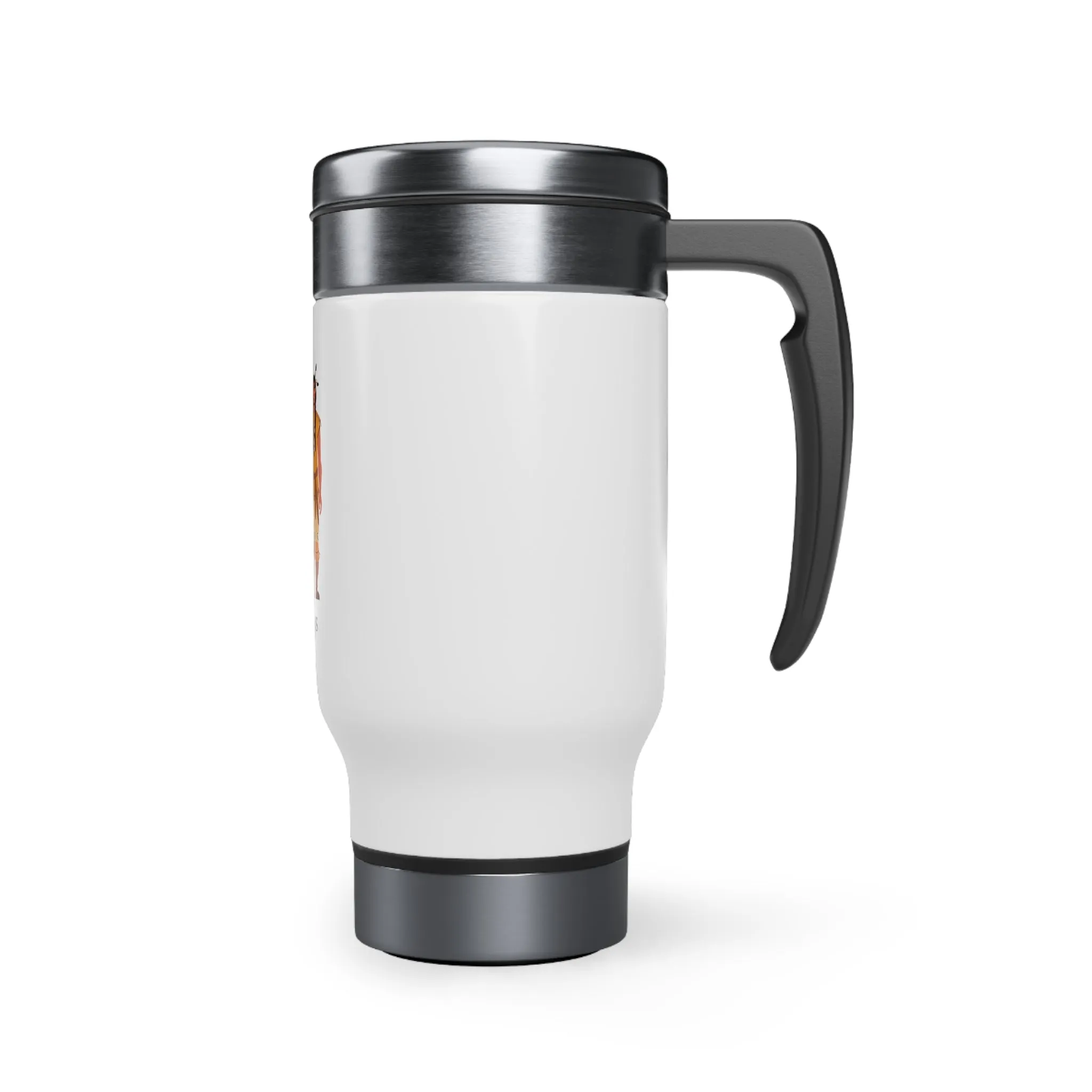 Indians Stainless Steel Travel Mug with Handle, 14oz