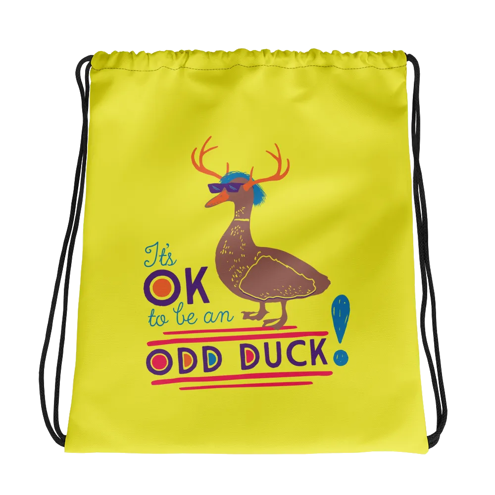It's OK to be an Odd Duck! Drawstring Bag (Men's Colors)