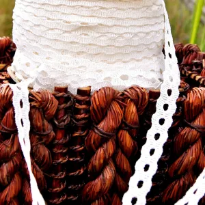 Ivory Galloon Beading Lace Trim ½" wide