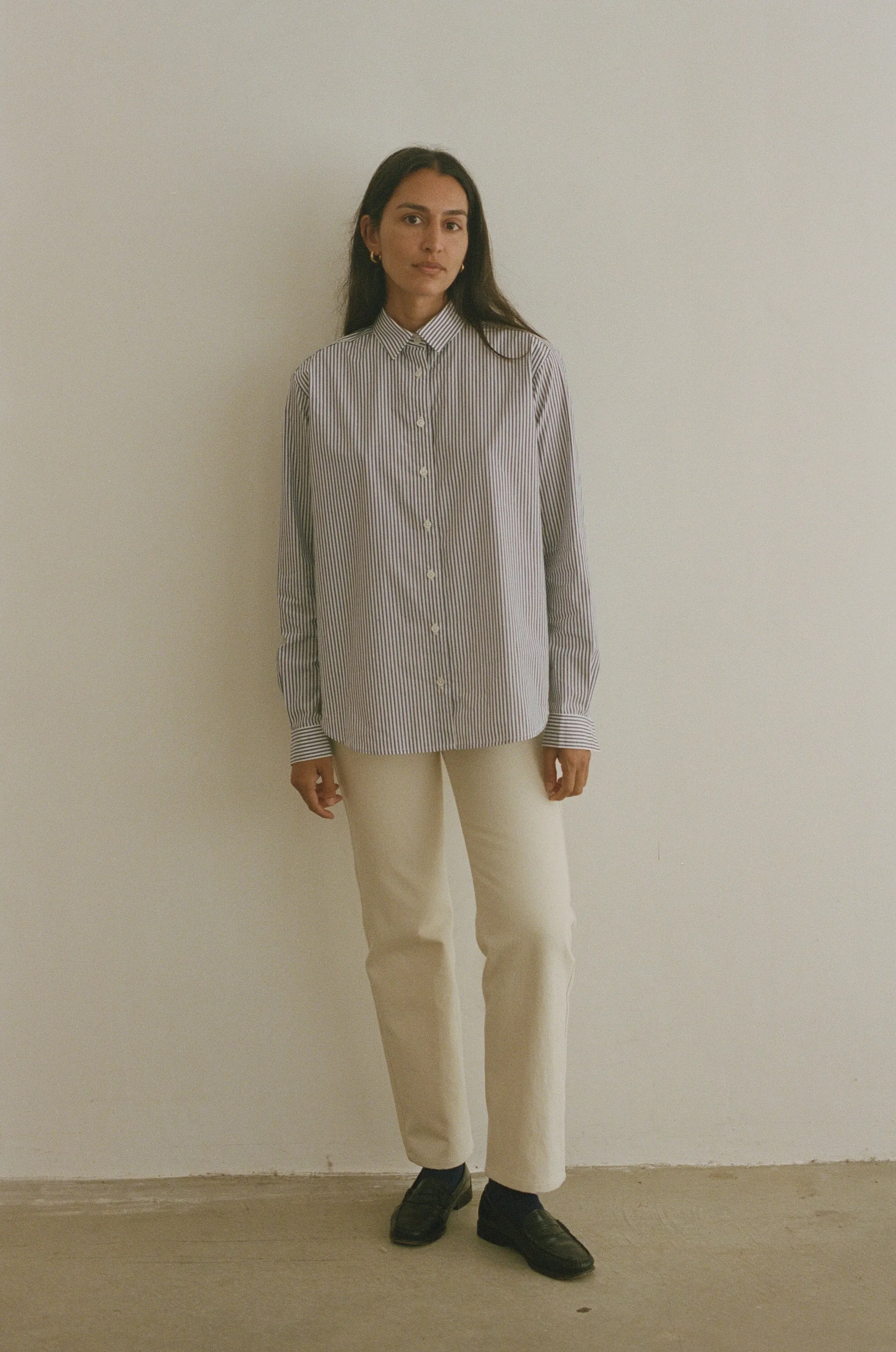James striped shirt