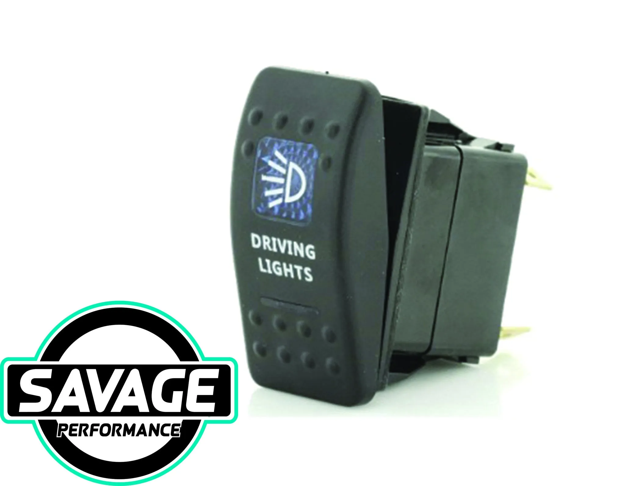 Jaylec Rocker Switch DRIVING LIGHTS 12/24v (Blue)