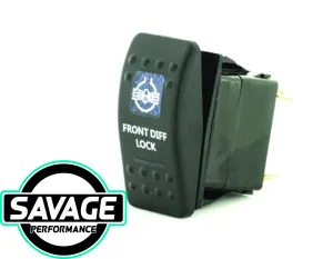 Jaylec Rocker Switch FRONT DIFF LOCK 12/24v (Blue)