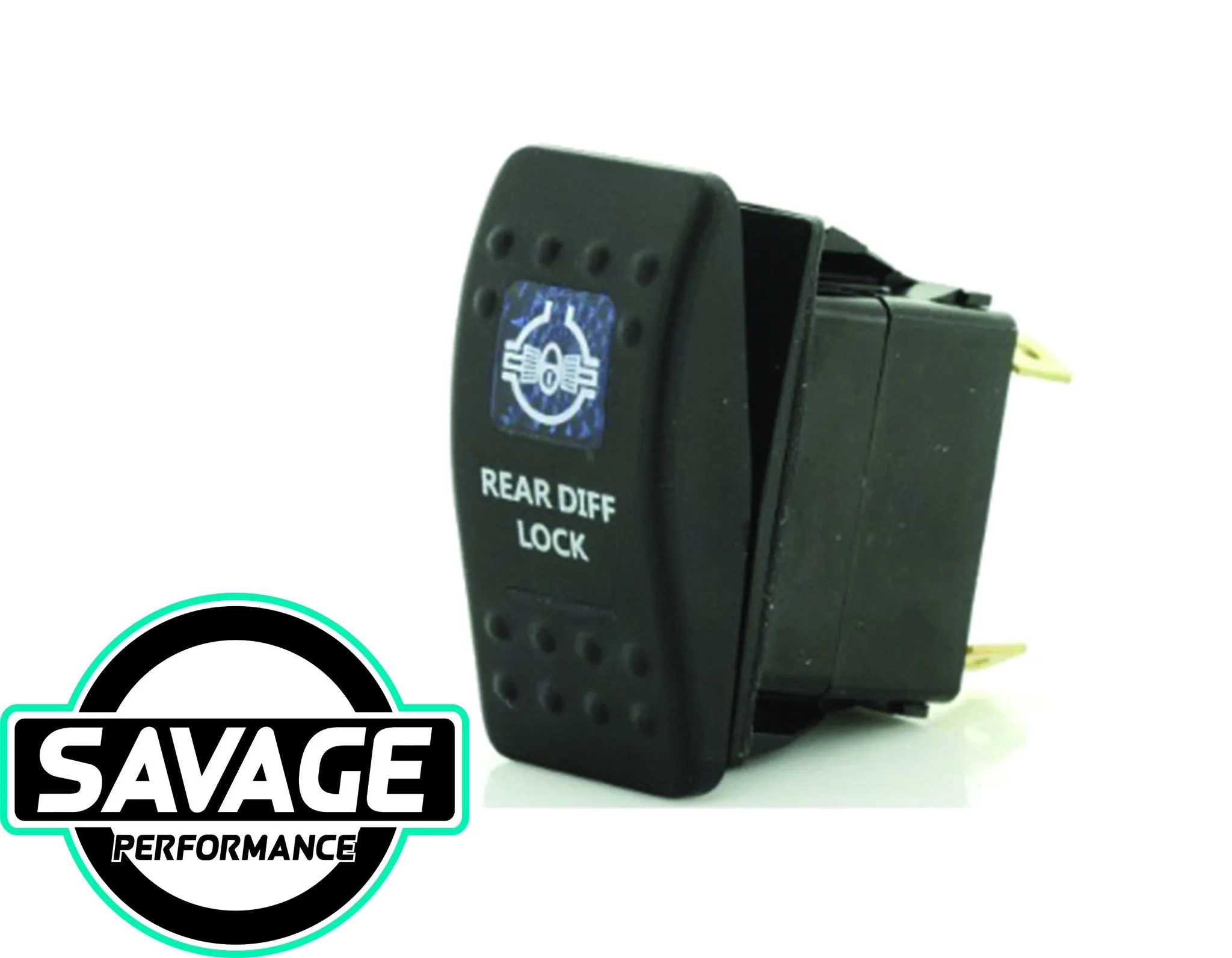Jaylec Rocker Switch REAR DIFF LOCK 12/24v (Blue)