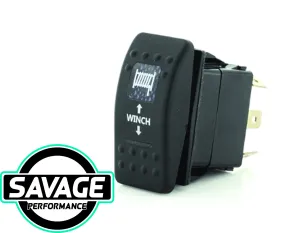 Jaylec Rocker Switch WINCH 12/24v (Blue)