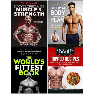 Jim Stoppani's Encyclopedia of Muscle & Strength, Your Ultimate Body Transformation Plan 4 Books Collection Set